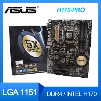 ÚJ ASUS H170-PRO Alaplap LGA1151 Intel H170 A Core i7i5i3 cpu Intel14nm PCI-E 3.0 USB 3.1 M. 2 Intel ATX ÚJ Alaplap
