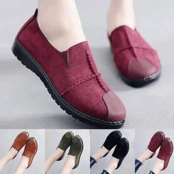 Plus Size 36-43 Nők Lakások cipő 2021 Naplopók Cukorka Színű Csúszik a Lapos Cipő Kényelmes Női cipő