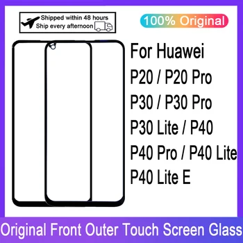 LCD Kijelző érintőképernyő Első Üveg, A Huawei P20 Pro P30 P40 Lite E P30 Pro érintőképernyő Digitalizáló Első Üveg, Cserélje ki