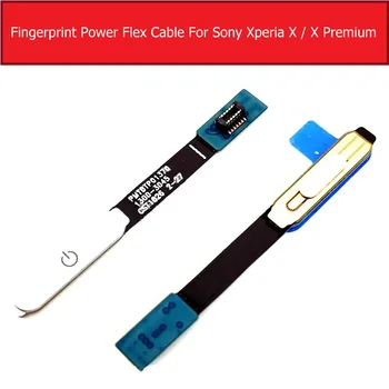 Ujjlenyomat Hatalom Flex Kábel Sony Xperia X/X Teljesítmény/XZ Premium/XZ/XZS Bekapcsoló Gombot Érzékelő Flex Szalag Csere