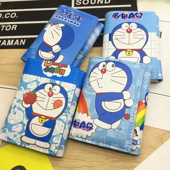 Doraemon Gyermekek Ifjúsági Tárca Doraemon Nyomtatott Anime Férfiak, mind a Nők Aranyos Nagy kapacitású Wallet Pénztárca