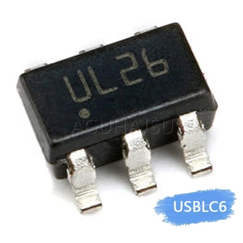 10DB USBLC6-2SC6 USBLC6 SOT23 SOT23-6 SOT UL26 Tranzisztor Új, eredeti