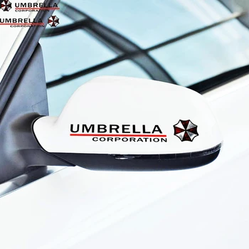 Etie 2 X Umbrella Corporation Fényvisszaverő Tükröt, Autó Matrica, Matrica Tartozékok Toyota Chevrolet Volkswagen Honda