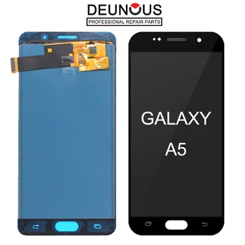 A510F LCD Samsung Galaxy A510F LCD A5 Duos (2016) A510M Képernyő A510Y LCD Kijelző érintőképernyő Digitalizáló Kerettel