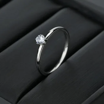 Luxus Vékony Gyűrűk Nők Alom Kristály Ezüstös Színű Női Női Kiegészítők Gyűrű, Ajándék, Divat Ékszerek