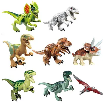 Jurassic Park Dinoszauruszok Tégla Oktatási Fiúk Játékok Kompatibilis építőkövei Dinoszaurusz Gyerekeknek Karácsonyi Ajándék