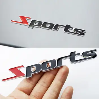 80% Dropshipping!!Divat 3D-s, Fém Sport Logo Autó Kamion Dekoráció Minta Jelvény Egyetemes Matrica