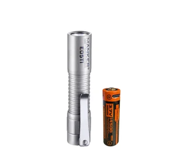 Manker E05Ti Titán Pocket egy Ultra-Dobja Zseblámpa 400 Lumen AA 14500 EDC Fáklyát NM1 LED, Megfordítható Klip
