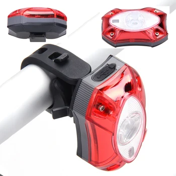 Raypal 3W USB Újratölthető Hátsó Farok Kerékpár Lámpa Lámpa Lámpa Eső Vízálló Fényes LED Biztonsági Kerékpározás Kerékpár Lámpa