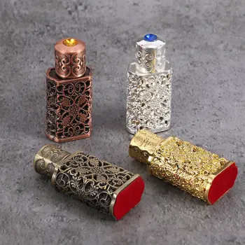 3ml Antik Parfüm Újratölthető Palack Arab Stílus az Illóolajok Porlasztó Parfüm Spray Palackot Esküvői Dekoráció Ajándék