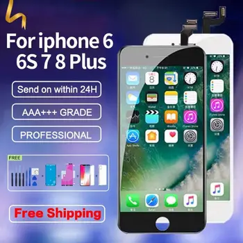 AAA+++LCD Kijelző Az iPhone 6 7 8 6 Plus-érintőképernyő Csere iPhone 7PLUS 8Plus Lcd, 100% - Os Teszt, Nem Halott Pixel+Eszközök+Ajándék