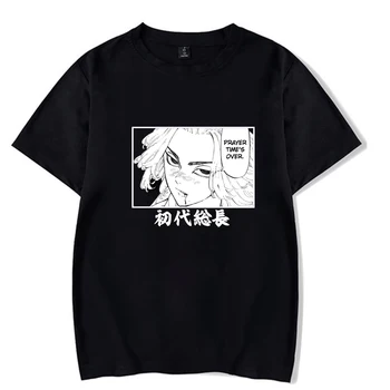 2021 új nyári anime unisex Tokió Bosszúállók póló, rövid ujjú kerek nyakú laza divat nyomtatott 100% pamut tshirt póló felső