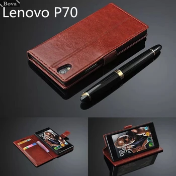 Lenovo P70 esetben kártya-tartó fedelét esetben a Lenovo P70 bőr telefon tok ultra vékony pénztárca fedél