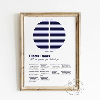 Dieter Rams Bölcsesség Idézetek Plakát, A Jó Tervezés Elvét, Fali Kép, Minimalizmus Művészi Nyomatok, Északi Ipari Stílusú Lakberendezés