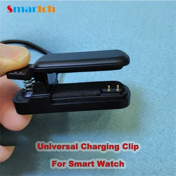 Intelligens Karóra 2Pin Töltő Klip 3mm 4mm Univerzális Töltő Dokkoló Kábel Smart Karkötő Csuklópánt USB Eredeti Töltő Kábel