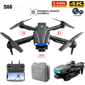 S85 Pro Drón Mini dolgozó Kamera 4K Hd Dual Kamera Wifi Infravörös Akadály Elkerülése Rc Helikopter Quadcopter Drón Játék, Ajándék