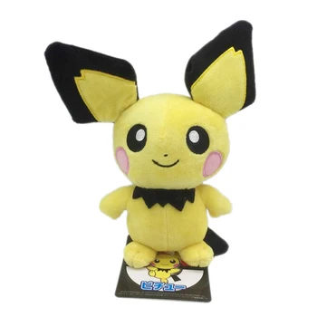 20cm Kawaii Pichu Pikachu Plüss Baba Pokemon Peluche Plüss Játék Elf Díszek Ajándék Gyerekeknek
