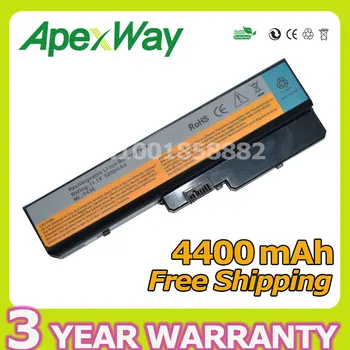 Apexway 4400mAh 6 cella akkumulátor Lenovo L08O6D01 L08S6D01 IdeaPad V430a V450a Y430 Y430a Y430g