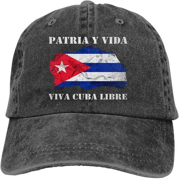Patria Y Vida Viva Cuba Libre Farmer Baseball Sapka Sapka Unisex Állítható Pamut Traktoros Sapkák Férfi, illetve Női Sapka Unisex Sapka