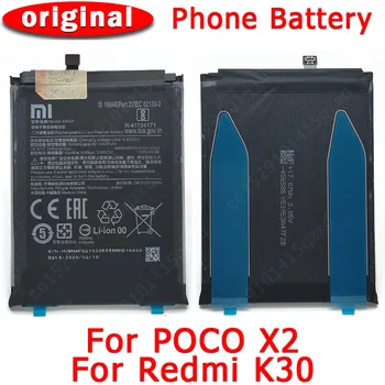 100% Eredeti, A Xiaomi Mi Poco X2 Redmi K30 Akkumulátor BM4P 4400mAh Mobiltelefon Li-lon Beépített Batteria Csere Alkatrészek