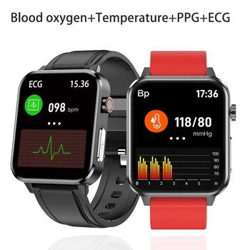 2021 Új EKG Intelligens Karóra Férfi Női Karóra 1.7 Hüvelyk Vérnyomás Oxigén testhőmérséklet Smartwatch A Xiaomi Android-Ios