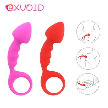 EXVOID Anális Gyöngyök Anális Plug mélázik a Kezdő Szilikon Prosztata Masszírozó Hüvelyi Végbélnyílás Korábbi Szexuális Játékszerek Nőknek a Férfiak Meleg