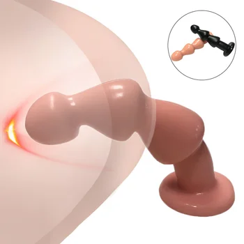 Nagy ButtPlug Vibrátor-Anális Tágítót Sextoys Nagy Butt Plug Anális Gyöngyök Felnőtt Játékok, Anális Golyók Prosztata Masszázs Szex Shop Erotikus Játékokat