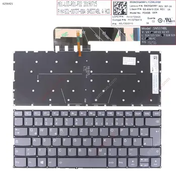 Német QWERTZ Új Csere Billentyűzet Lenovo Yoga 530-14IKB 530-14ARR Laptop Szürke Háttérvilágítással NINCS Keret