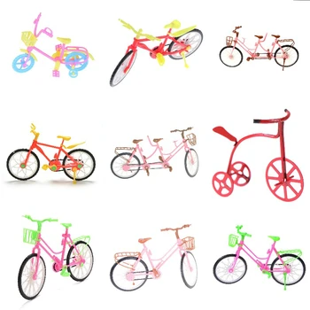 Vegyes Stílusú, Baba Kiegészítők, Rózsaszín, Zöld, Műanyag Bicikli Kerékpár Outdoor Sport Játék Baba Babaház Ken A Gyerekek A Játékok Szett