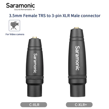 Saramonic C-XLR 3,5 MM-es női AVR, HOGY XLR férfi audio adapter a szakmai video mozi kamerák, audio felvevő keverők több