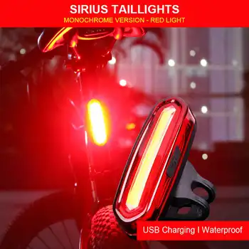5 LED Farkas Csillag Figyelmeztető Lámpa Kerékpár lámpa USB Újratölthető Bike Kerékpár hátsó Figyelmeztető Lámpa Hátsó Biztonsági Este Lovaglás kerékpár lámpa