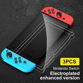 3PCS 9H HD Edzett Üveg Nintendo Kapcsoló NS Képernyő Védő Nintendo Kapcsoló Lite Üveg Fólia Védő Kiegészítők