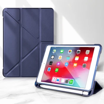 Tok iPad mini 4 3 2 1 tolltartó Pu Bőr smart cover iPad mini 5 2019 szilikon Honeycomb vissza Tablet esetében