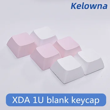 10db/csomag Kelowna PBT Festék Subbed Keycap XDA Profil 1U Üres Kulcs Sapka Fehér Rózsaszín Keycaps Az MX Kapcsolók a Mechanikus Billentyűzet