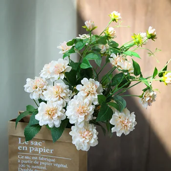 Mesterséges Virágokat 75cm Camellia INS Egyetlen Selyem Csokor Virág, Gyermek Koszorúslány Dísz Lelkipásztori Parasztház Erkély Dekoráció