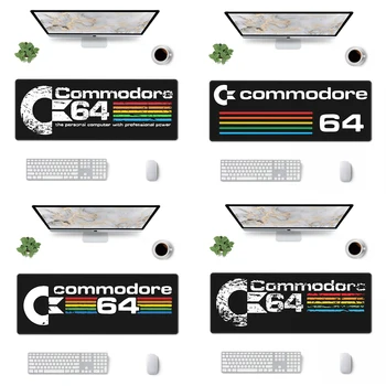A Commodore 64-Nagy Bolond Irodai Íróasztal Mat C64 Amiga Retro Számítógép Geek, Nerd, Puha Szőnyeg Természetes Gumi Gamer PC Irodai Szőnyeg
