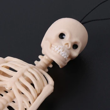 Emberi csontváz Modell Koponya Teljes Test minifigura Játék Telefon Fogas Halloween GXMB