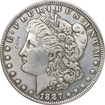 1887-S USA Morgan Dollár érmék MÁSOLAT