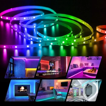 LED Szalag 5V USB Rugalmas Szalag Lámpa RGB kijelölő csík Dióda TV Háttér Világítás Dekoráció Hálószoba TV-Háttérvilágítás