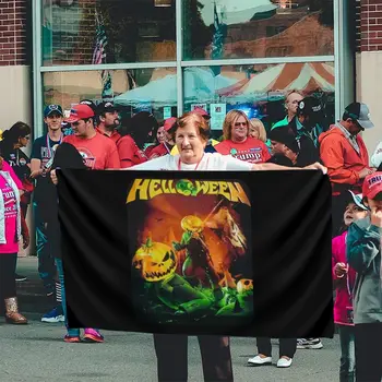 Helloween, Egyenesen A Pokol Dátumok Heavy Metal Új Fekete N Pamut Meglepetés Zászló