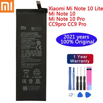 2021 év Eredeti, Új, Magas Minőségű BM52 5260mAh Akkumulátor Xiaomi Mi Megjegyzés 10 Lite / Mi Megjegyzés 10 Pro / CC9pro CC9 Pro, Akkumulátor