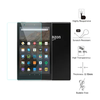 3pcs Nano robbanásbiztos képernyővédő fólia Tabletta Kindle Fire HD-10 Plus 2019 2021 HD10 2015 10.1 Inch Védőfólia