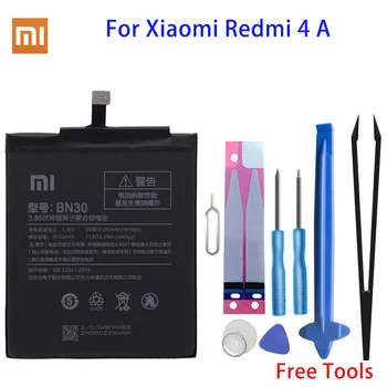 Xiao Mi Telefon Akkumulátor BN30 A Xiaomi Redmi 4A Akkumulátor BN30 3120mAh Redrice 4A Hongmi 4A Volta Magas Minőségű+Eszközök