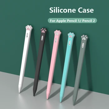 Szilikon tok Apple Ceruza 2 1 2 Esetben tolltartó Érintse meg a Tablet Stylus védőburkolat Hordtáska Hordozható Puha Szilikon
