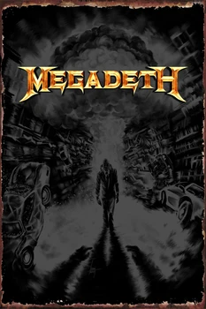 Megadeth Különböző Művészeti 1 Ón Tányér Fali Dekor, Dekoráció Retro Vintage Fém Tábla Adóazonosító Jel Art Home Club Barlang Kávézó