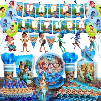 Új Film Luca Disney Pixar Téma Party Dekoráció Születésnapi Ünnepség Meghatározott Alberto Szülinapi Tengeri Szörny Anime Ábra Gyerekek Ajándékokat