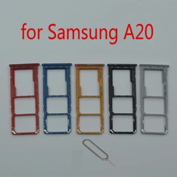 Samsung Galaxy A20 A205F Kettős Egyes SIM-Kártya Tálca SD Slot Jogosultja