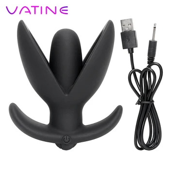 VATINE Anális Bővítő Korábbi Nyitó Butt Plug Prosztata Masszírozó Újratölthető Szexuális Játékszerek Nőknek a Férfiak az Anális Plug Vibrátor