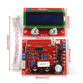 0-28V 0.01-2A-Állítható DC Szabályozott Tápegység DIY Kit LCD Kijelző C5AC