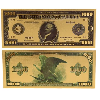 1db 1981 Évben Amerika Bankjegy Arany Fólia Papír Gyűjtemény Kézműves Non-pénznem